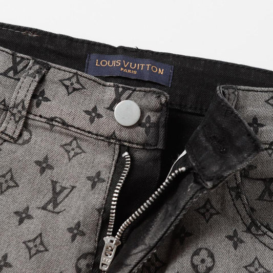 Louis Vuitton Black and Grey Jeans